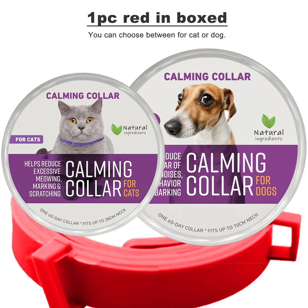Calming Collar for Cats and Dogs, Calming Collar for Anxiety, Effective Relief for Anxiety and Stress