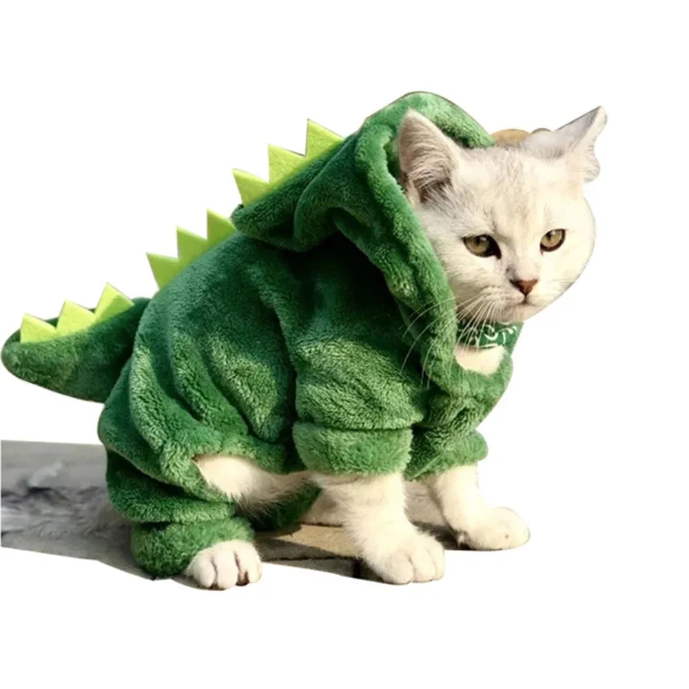 Pet Cat and Dog Funny Dinosaur Costume