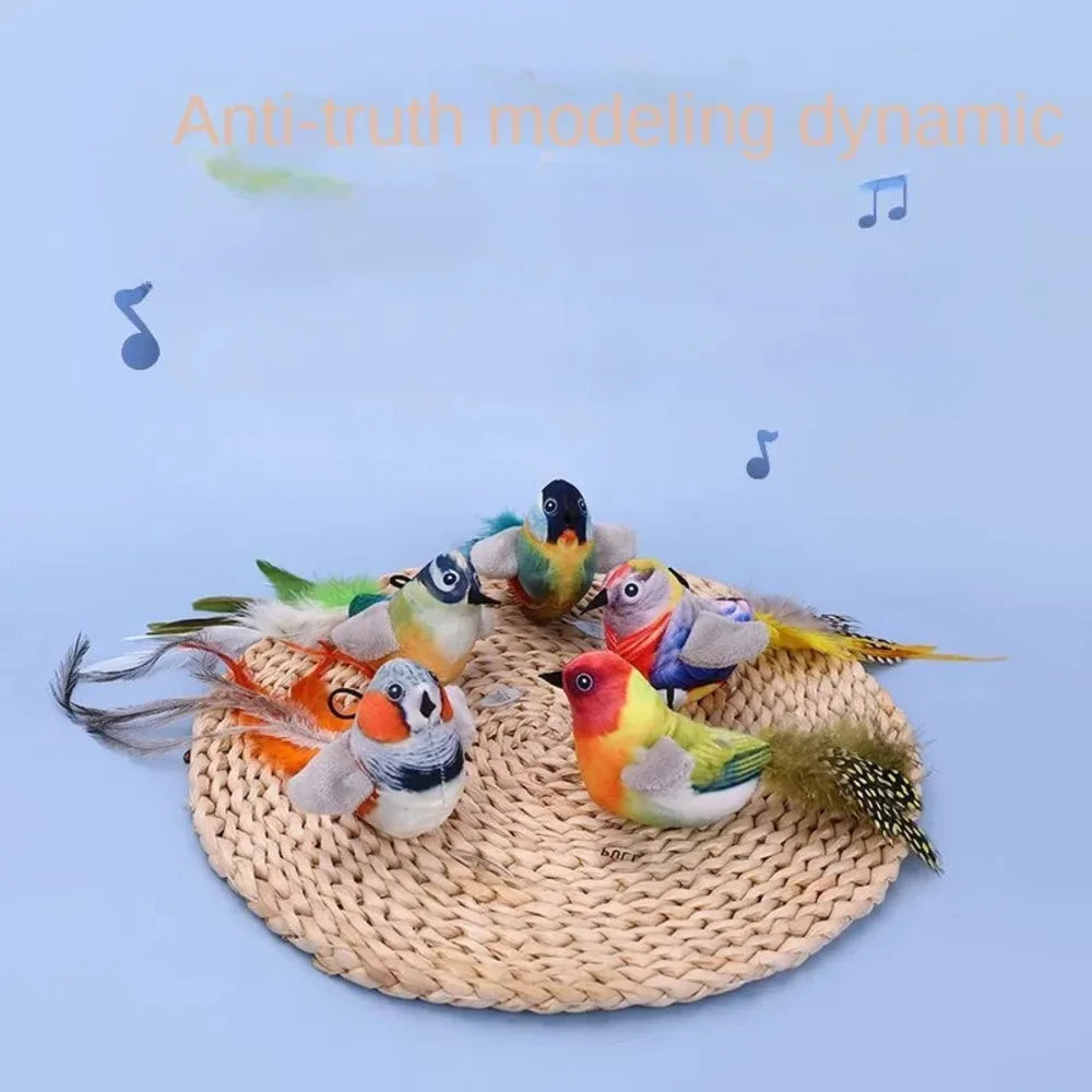 Cat Toy Electric Simulation Called Bird Bite-Resistant Bird Shape Fun Cat Teasing Toy Catnip Dog Cat Interactive Training Supply
