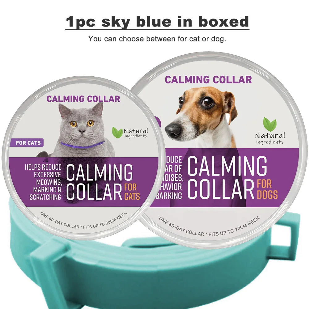 Calming Collar for Cats and Dogs, Calming Collar for Anxiety, Effective Relief for Anxiety and Stress