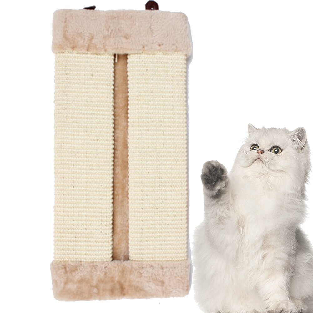 Foldable Cat Scratcher Board — Natural Sisal, Wall & Door Mountable, Sofa Protector