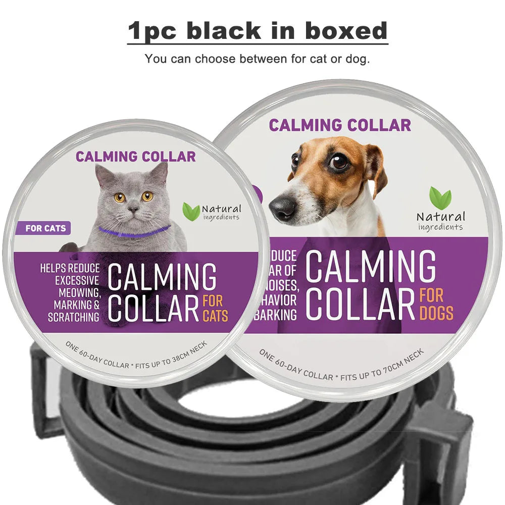 Calming Collar for Cats and Dogs, Calming Collar for Anxiety, Effective Relief for Anxiety and Stress
