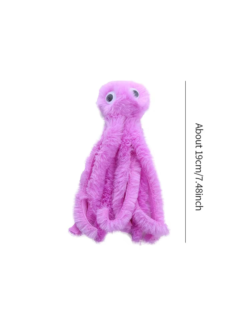 Cat Toy Cute Octopus Plush Toy Bite Resistant Teeth Interactive Play Pet Supplies