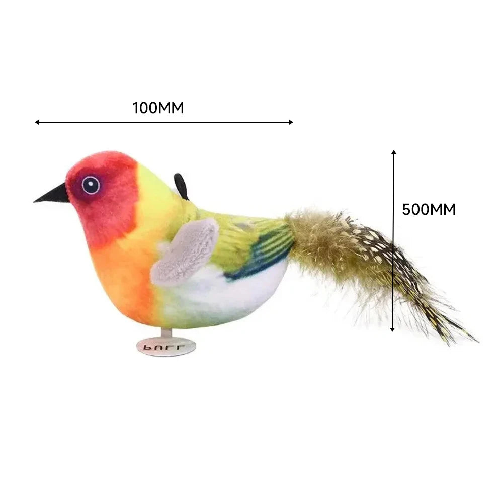 Cat Toy Electric Simulation Called Bird Bite-Resistant Bird Shape Fun Cat Teasing Toy Catnip Dog Cat Interactive Training Supply