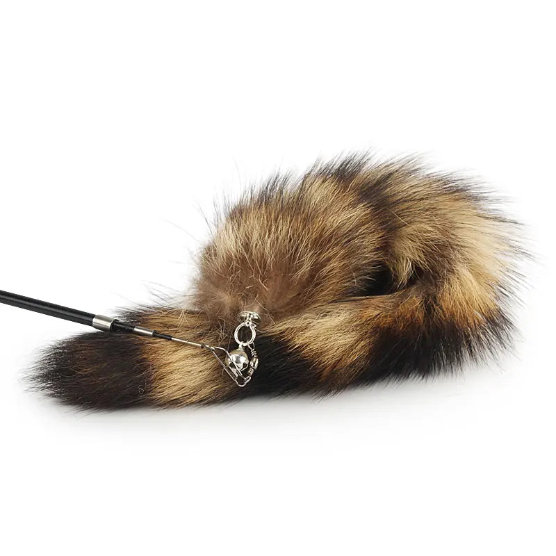 Furry, Funny Cat Toy, Replaceable Cat Teaser Stick with Artificial Tail