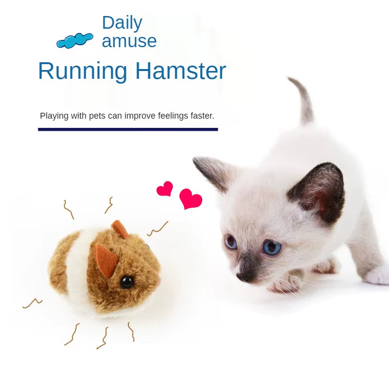 1PC Plush Cat Toys Funny Dog Toys Shaking Movement Little Mouse Rat Kitten Cat Interactive Toy Fur Pet Supplies Gifts