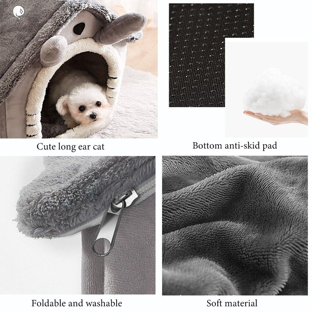 Pet Cat, Kitten or Dog Bed, Extra Cosy and Warm, Washable