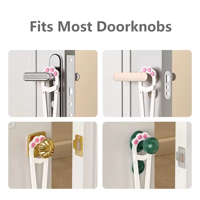 Punch-Free Pet Door Opener Adjustable Cat Door Holder Latch Easy Installation Pet Flap Door for Dog Cats Pet Supplies