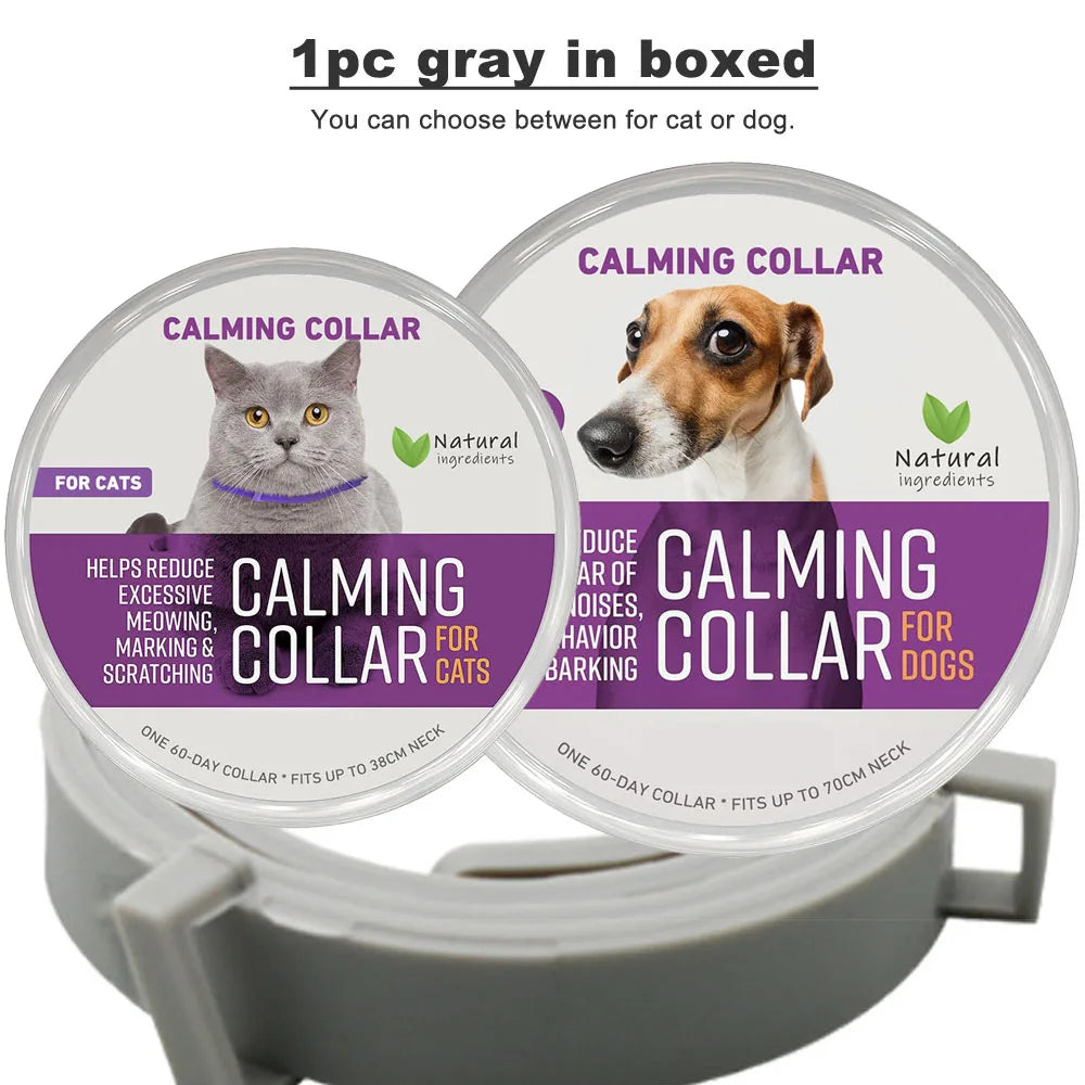 Calming Collar for Cats and Dogs, Calming Collar for Anxiety, Effective Relief for Anxiety and Stress