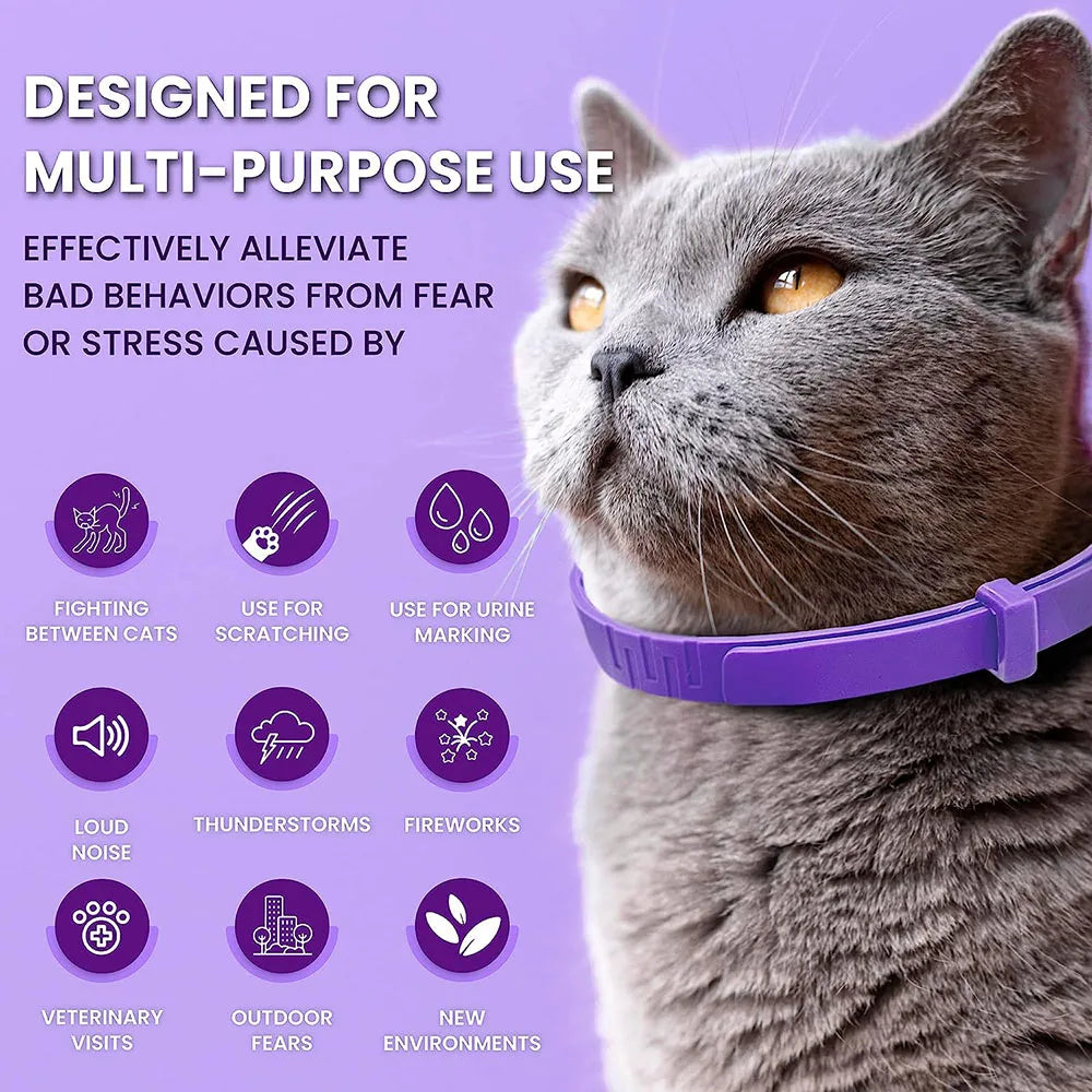Calming Collar for Cats and Dogs, Calming Collar for Anxiety, Effective Relief for Anxiety and Stress
