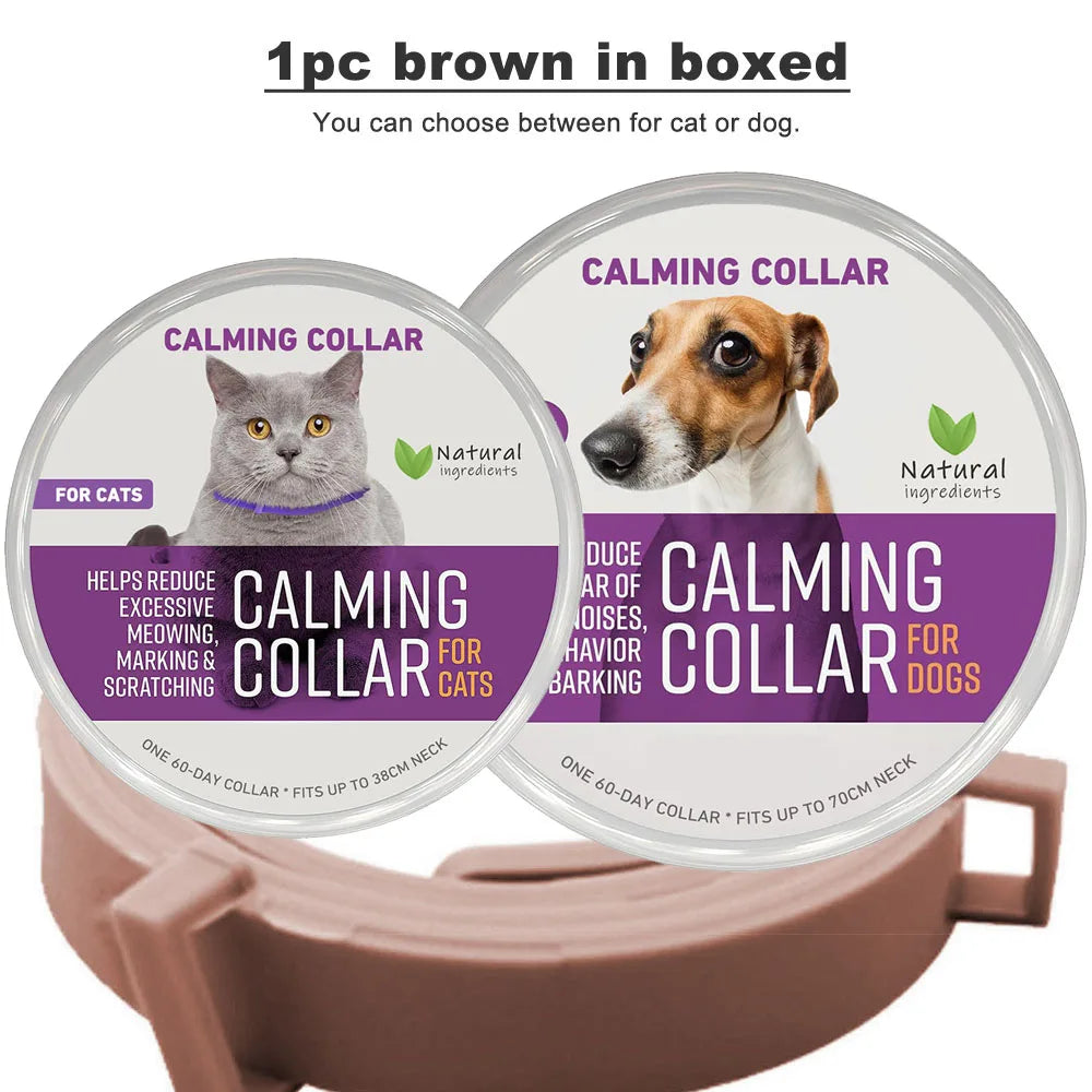 Calming Collar for Cats and Dogs, Calming Collar for Anxiety, Effective Relief for Anxiety and Stress