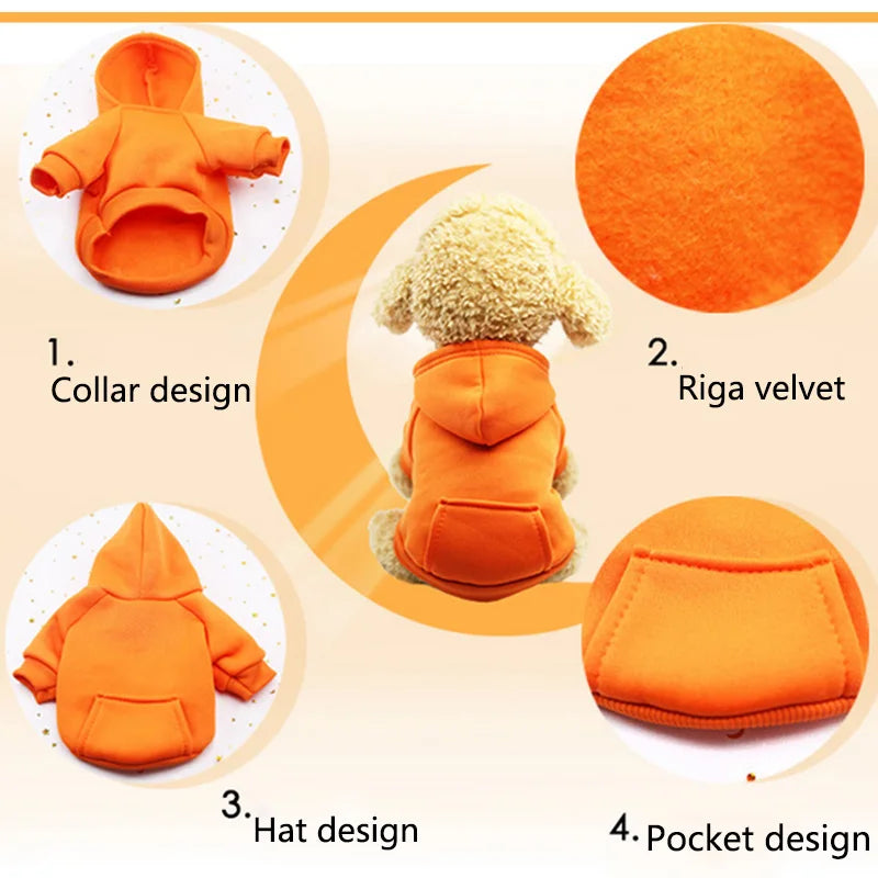 Autumn and Winter Pet Clothes for Cats and Dogs