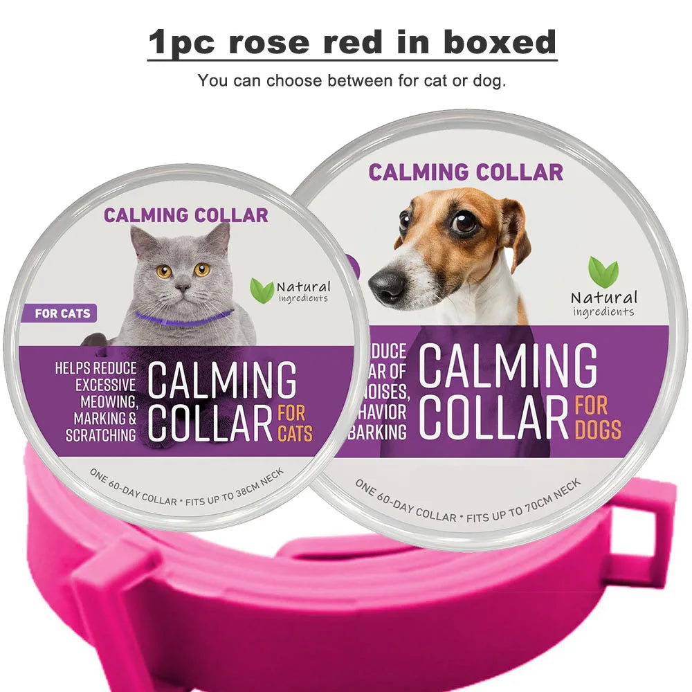 Calming Collar for Cats and Dogs, Calming Collar for Anxiety, Effective Relief for Anxiety and Stress