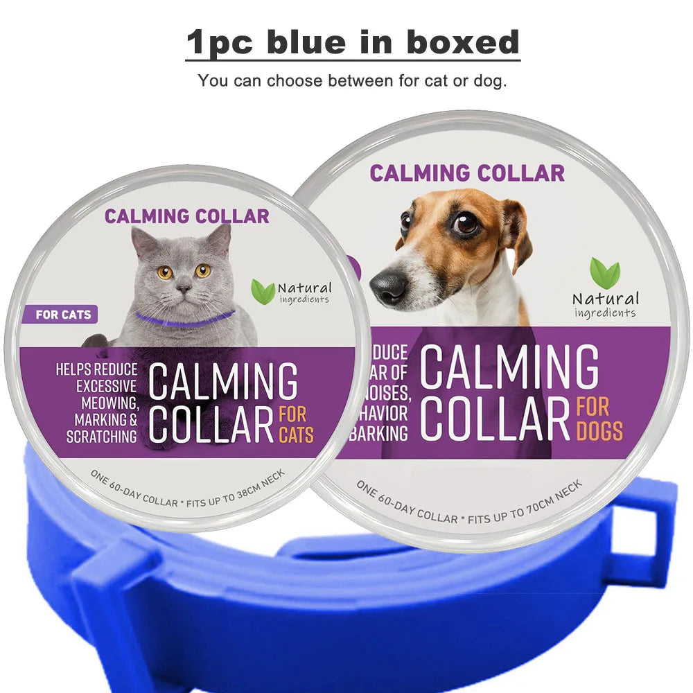 Calming Collar for Cats and Dogs, Calming Collar for Anxiety, Effective Relief for Anxiety and Stress