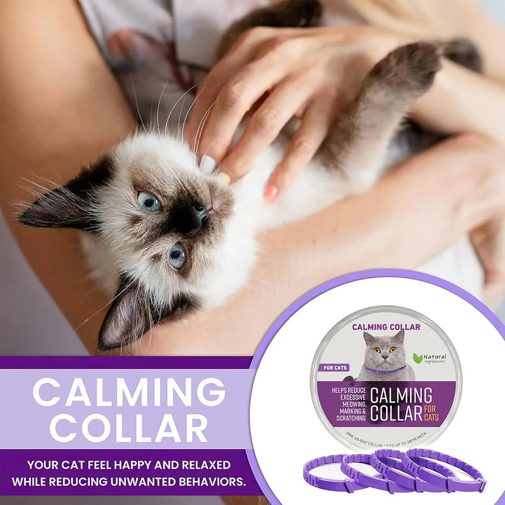 Calming Collar for Cats and Dogs, Calming Collar for Anxiety, Effective Relief for Anxiety and Stress