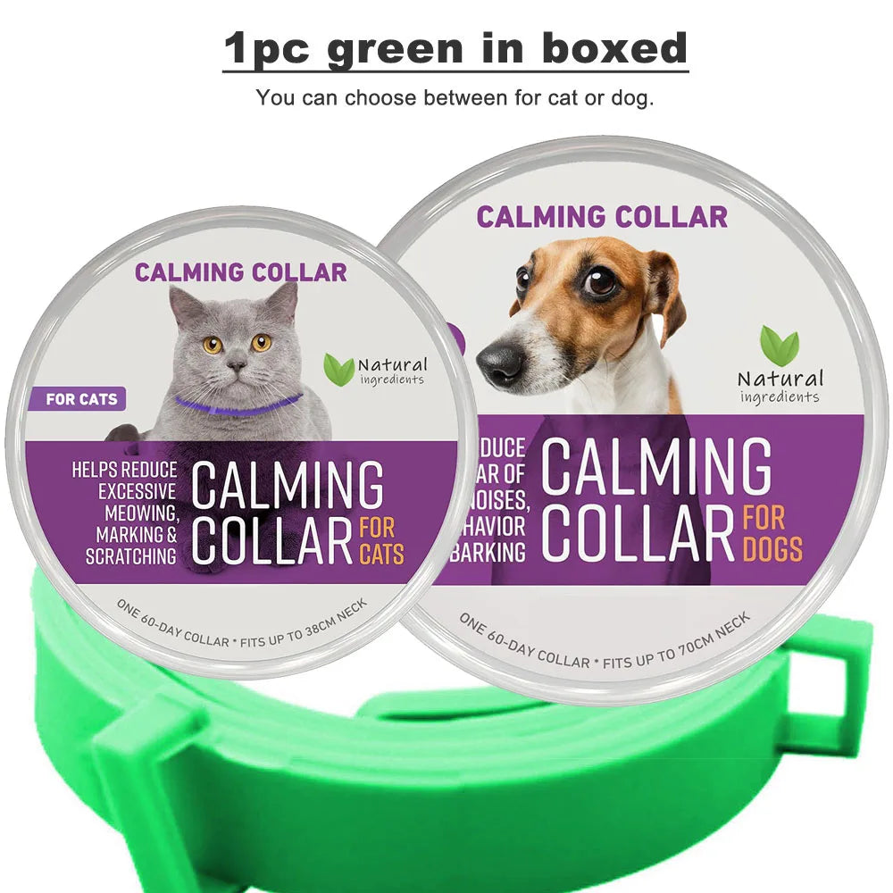 Calming Collar for Cats and Dogs, Calming Collar for Anxiety, Effective Relief for Anxiety and Stress